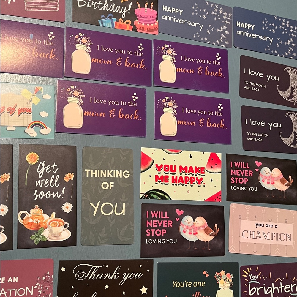 Assorted Inspirational Mini Card Set 50+ cards